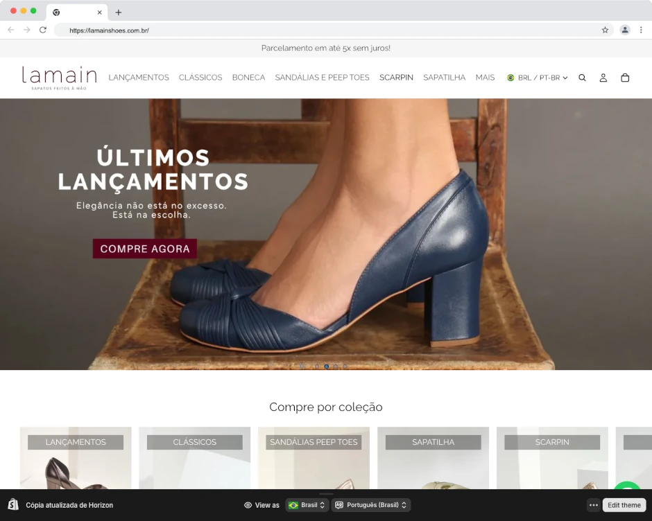 Portfólio Lamain Shoes
